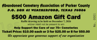 One Raffle Ticket - $500 Amazon Gift Card
